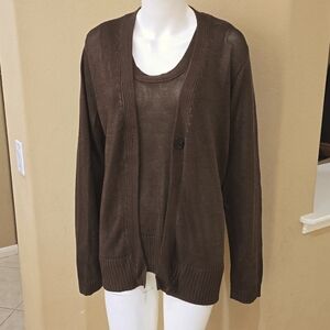 Chico's Cardigan Sweater & Tank Set NWOT